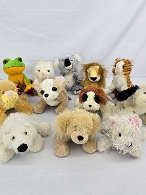 Ganz Webkinz Mini Plush Lot Retired Stuffed Animals Frog Koala Puppy Cat